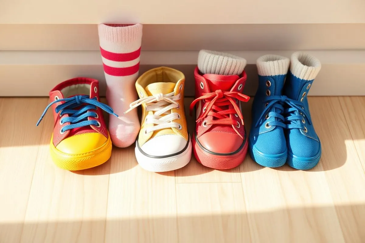 Zapatos y calcetines infantiles, cuidado de uñas y pies para niños en Houston